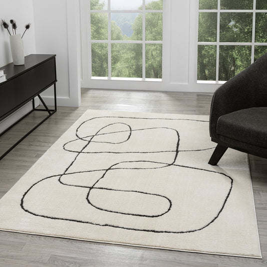 Admire 661 Ivory Contemporary Rug