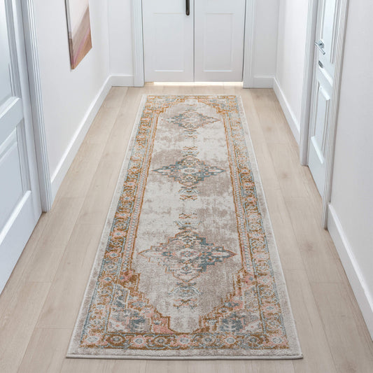 Adore 2315 Sand Transitional Hallway Runner