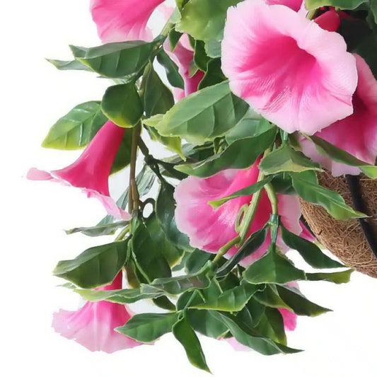Artificial Petunia Hanging Basket UV Resistant 28cm - Image 2