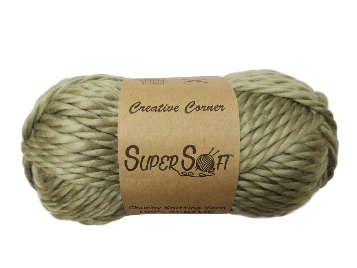 bulk 12 Sage Chunky Yarn 100G