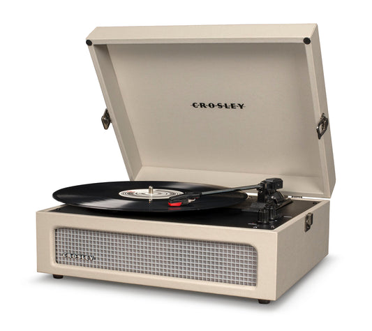 Crosley Voyager Dune - Bluetooth Portable Turntable & Record Storage Crate