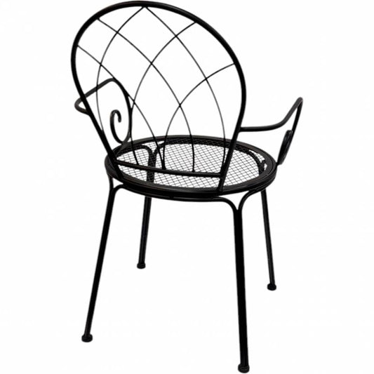 Set 2 Outdoor Modern Chair w Arms 90cm - Image 2