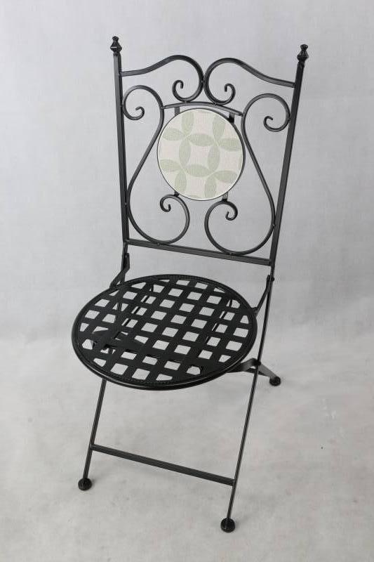 Urban Mosaic Outdoor Table & Chairs Setting 72cm - Image 2