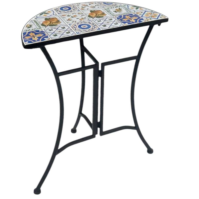 Zen Enclave Outdoor Half Round Table 69cm - Image 3