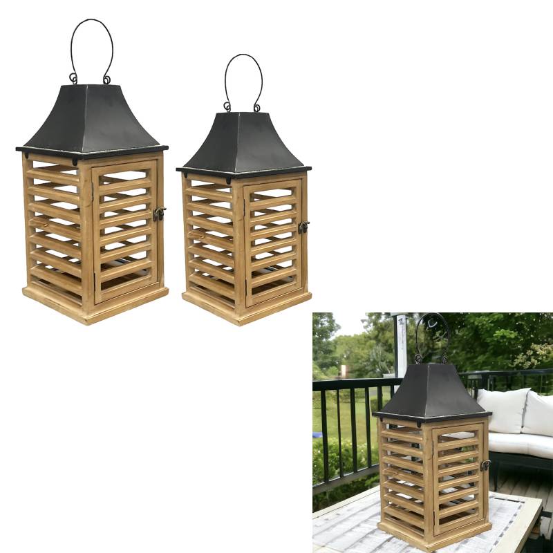 Set 2 Sasso Lanterns 45cm - Image 4