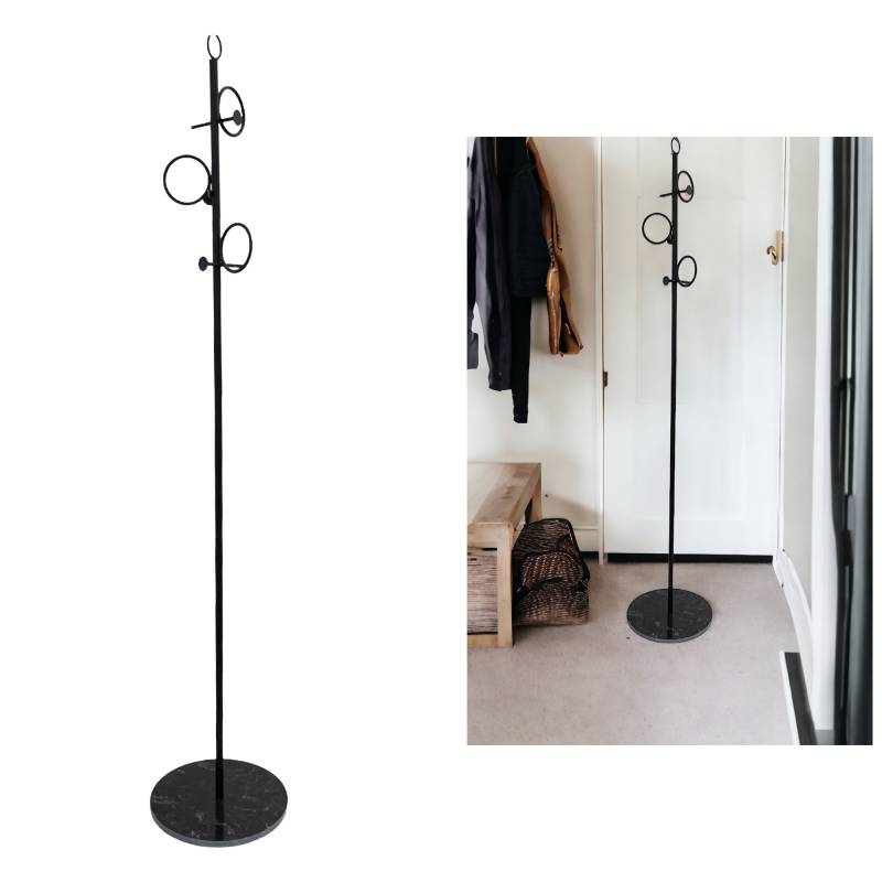 Main Coat Stand w Marble Base 170cm - Image 2