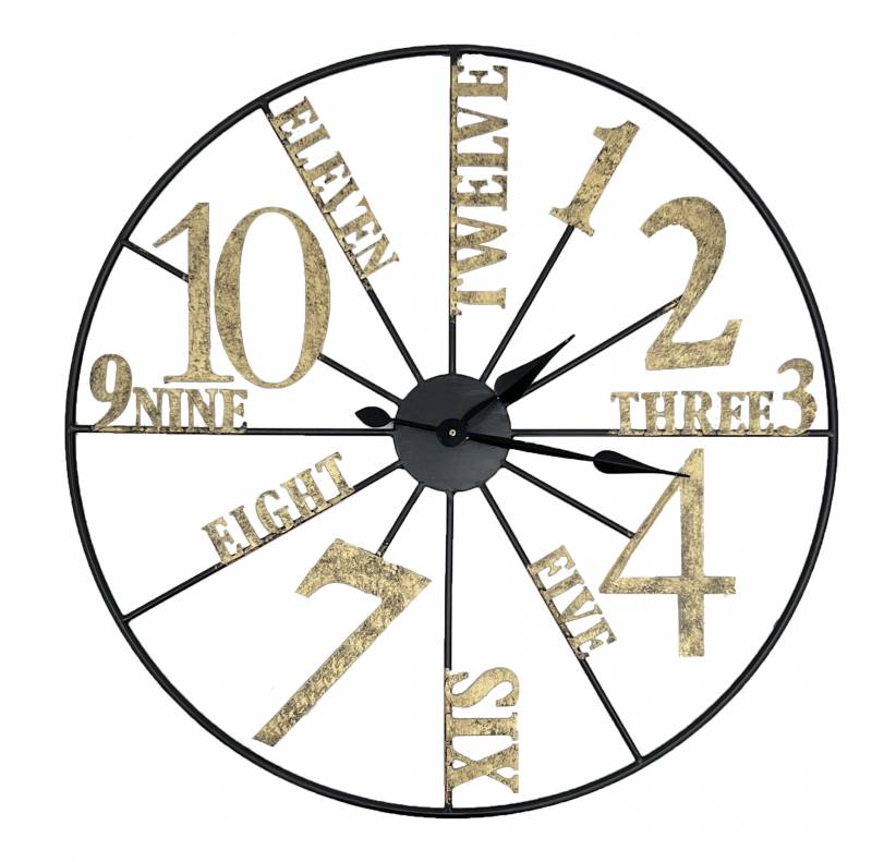 Number Wall Clock 60x60cm