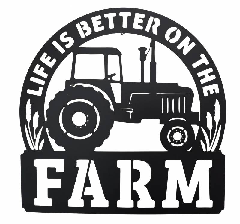 Farm Metal Wall Art 43x43cm