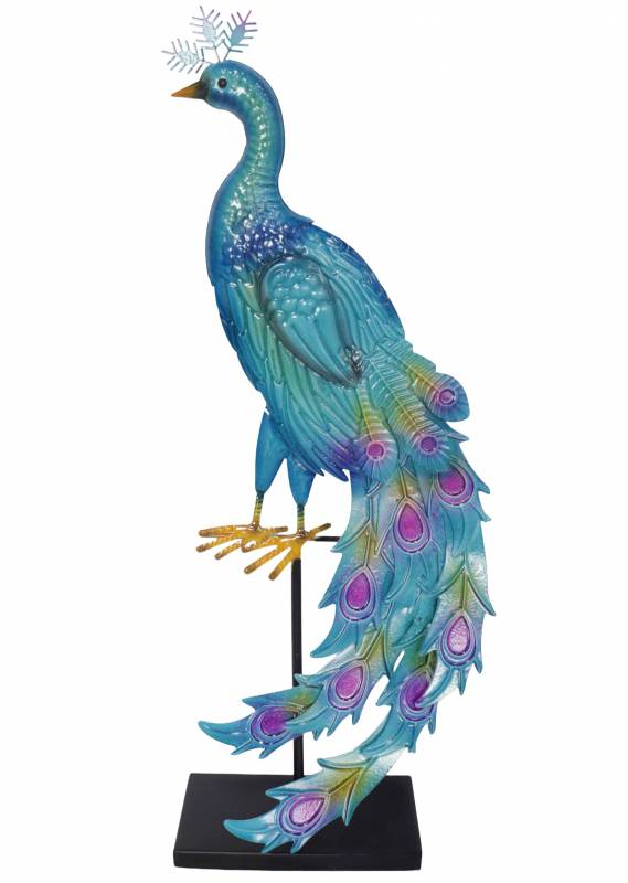 Metal Peacock Ormament 76cm