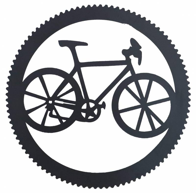 Round Bike & Cog Wall Art 45cm