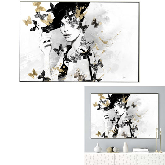 Lady Marita Framed Canvas 80cm