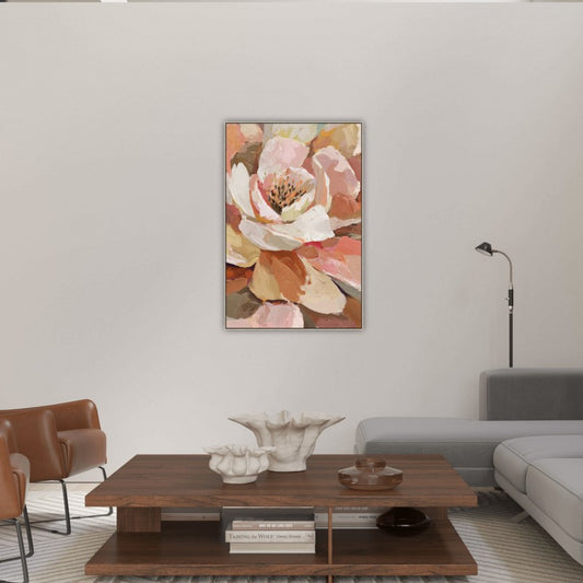 Catalina Flower Framed Canvas 90cm