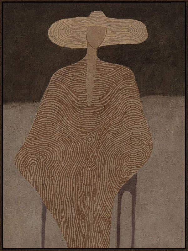 Seated Introspection Artwork