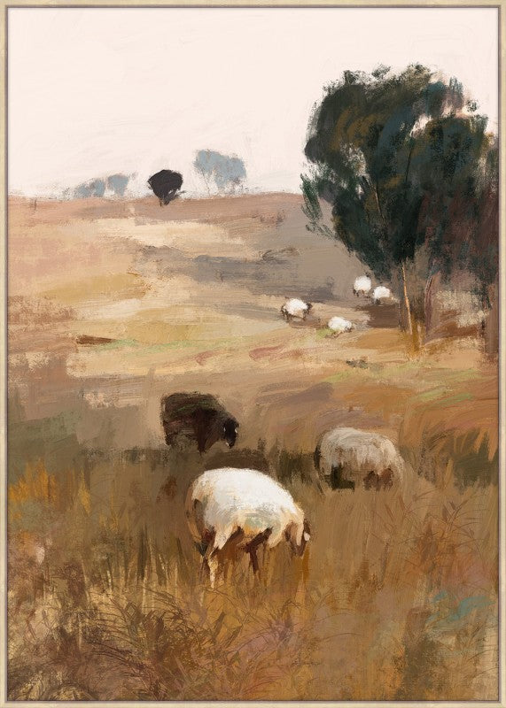 Grazing Sheep Artwork