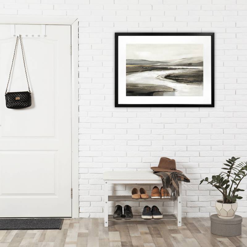 By The River Artwork Framed w Glass Front 80cm - Image 4