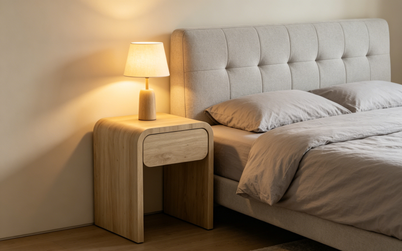 Carrara Bedside Table 55cm