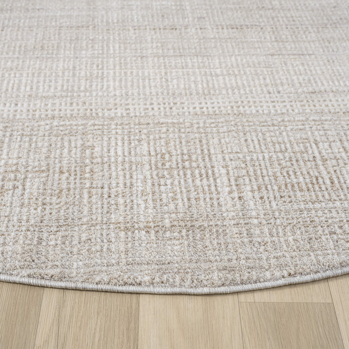 Glamour 721 Sand Contemporary Round Rug