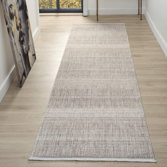 Glamour 721 Sand Contemporary Hallway Runner