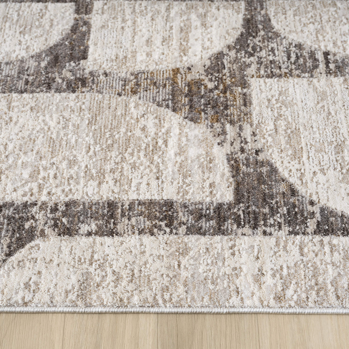 Glamour 722 Stone Contemporary Hallway Runner