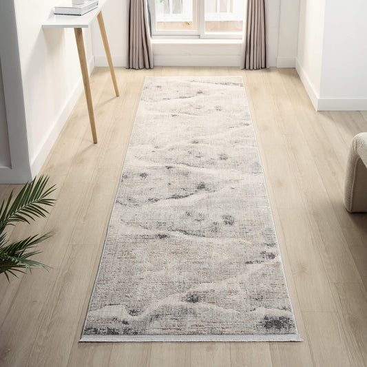 Glamour 731 Slate Contemporary Hallway Runner