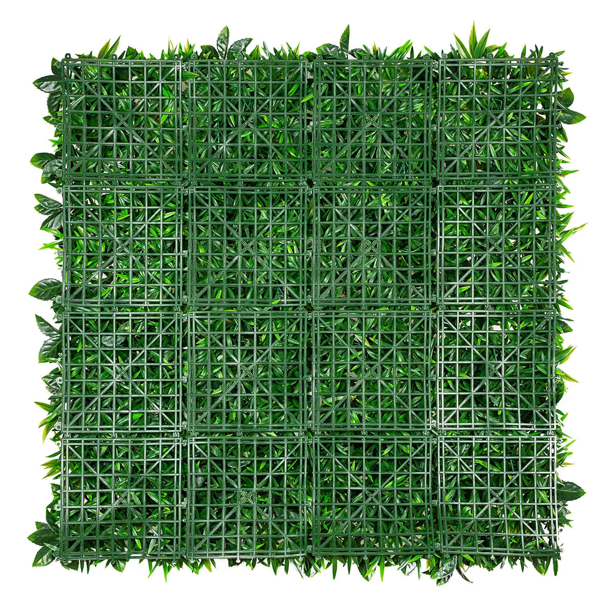 White Grassy Greenery Vertical Garden / Green Wall UV Resistant 100cm x 100cm - Image 4