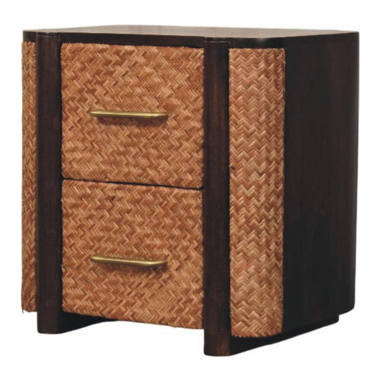 Havana Rattan Front Bedside 50cm