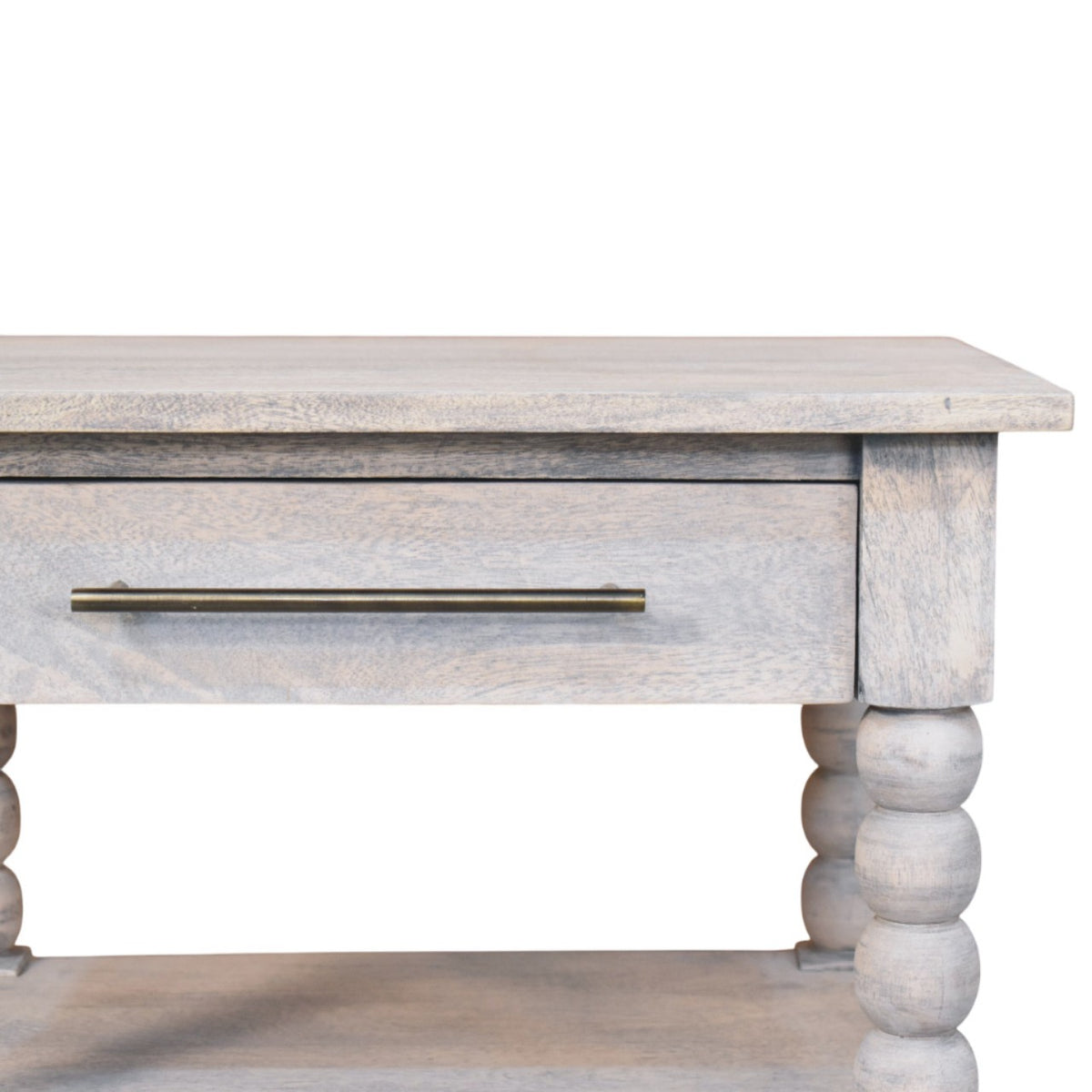 Spindle Acid Wash Side Table 70cm