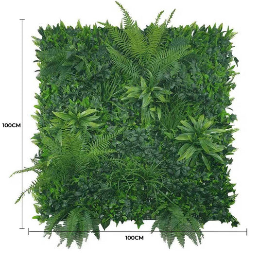 Jungle Fern Vertical Garden / Green Wall UV Resistant 1m X 1m - Image 2