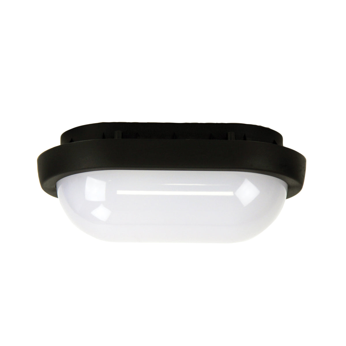8W LED IP54 Double Insulated Bunker - Kombi Black
