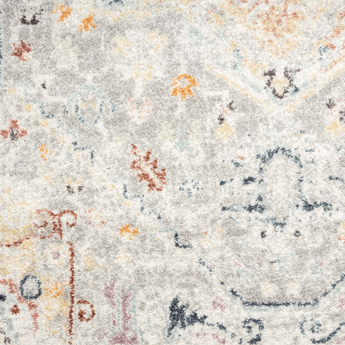 Luna 7406 Lt Grey Round Rug