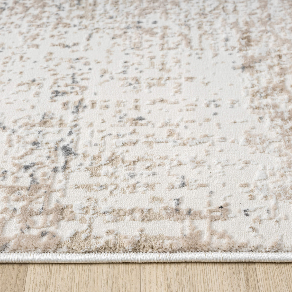 Luxley 594 Stone Modern Hallway Runner