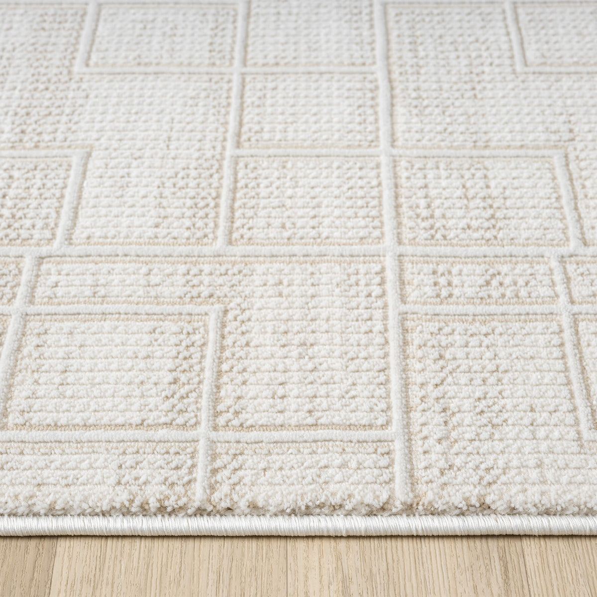 Luxley 598 Linen Modern Hallway Runner
