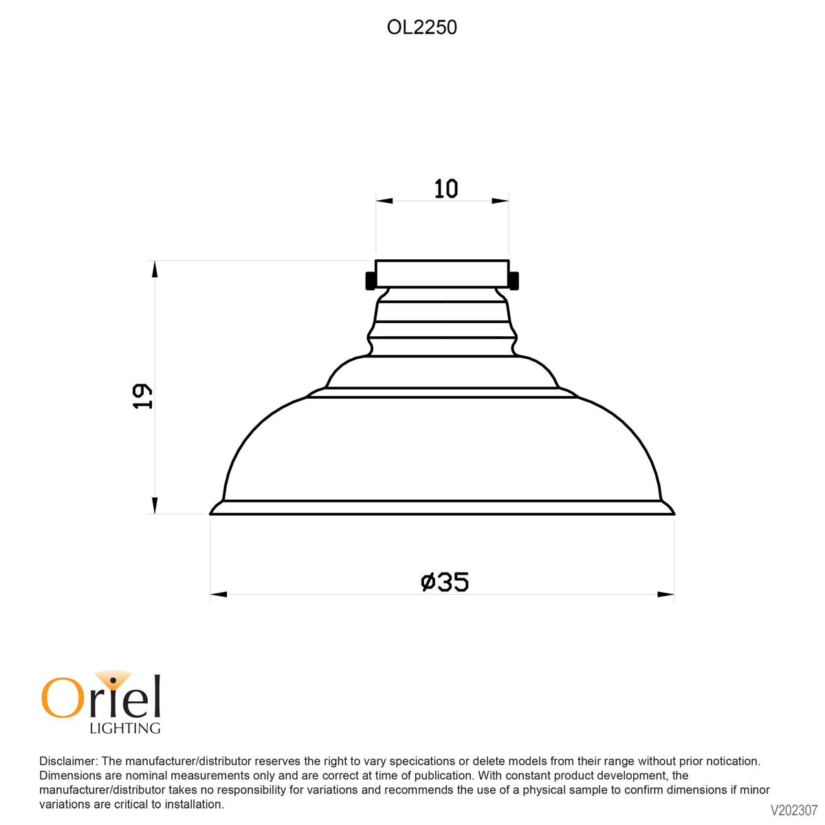 Classic 35cm Opal Glass Shade and Gallery - Toledo Opal Matt