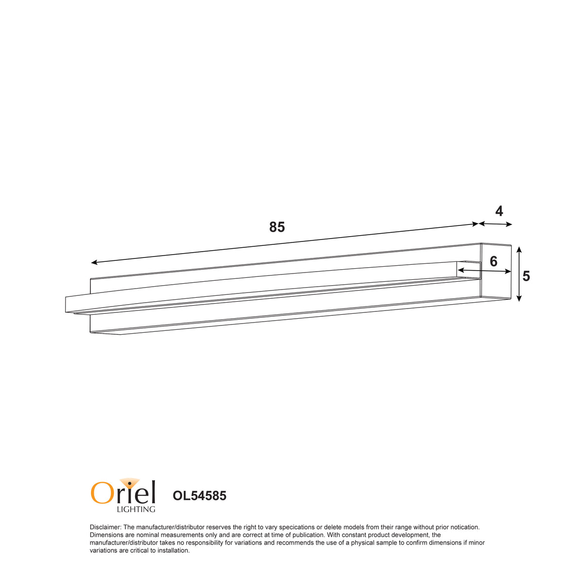 Tricolour LED Vanity Light - Gebo.85 White