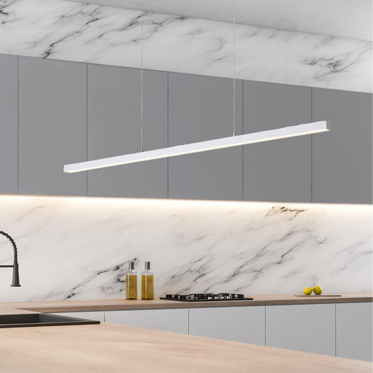 Slimline Tricolour LED Linear Pendant - Shard.1200 White