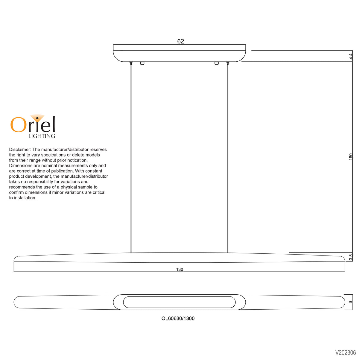 Ash Wood Tricolour LED Linear Pendant - Eastoft