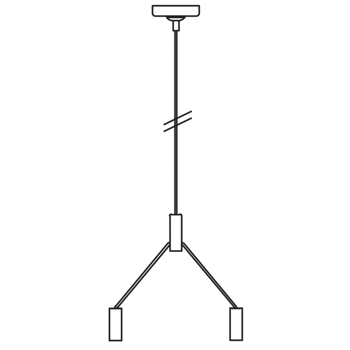 Use with the Vana Surface Mount Ceiling Light - Vana Suspension White
