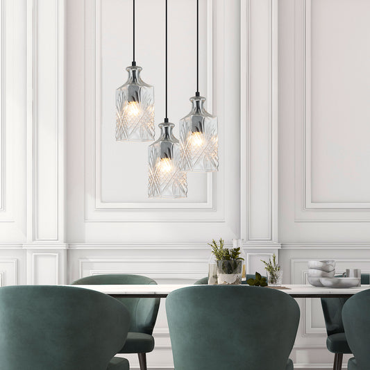 Retro Vintage Cut Glass Pendant - Decant 4