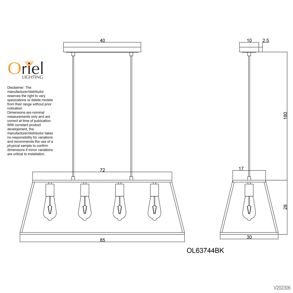 Hamptons Style Classic Pendant - Wainscott.4
