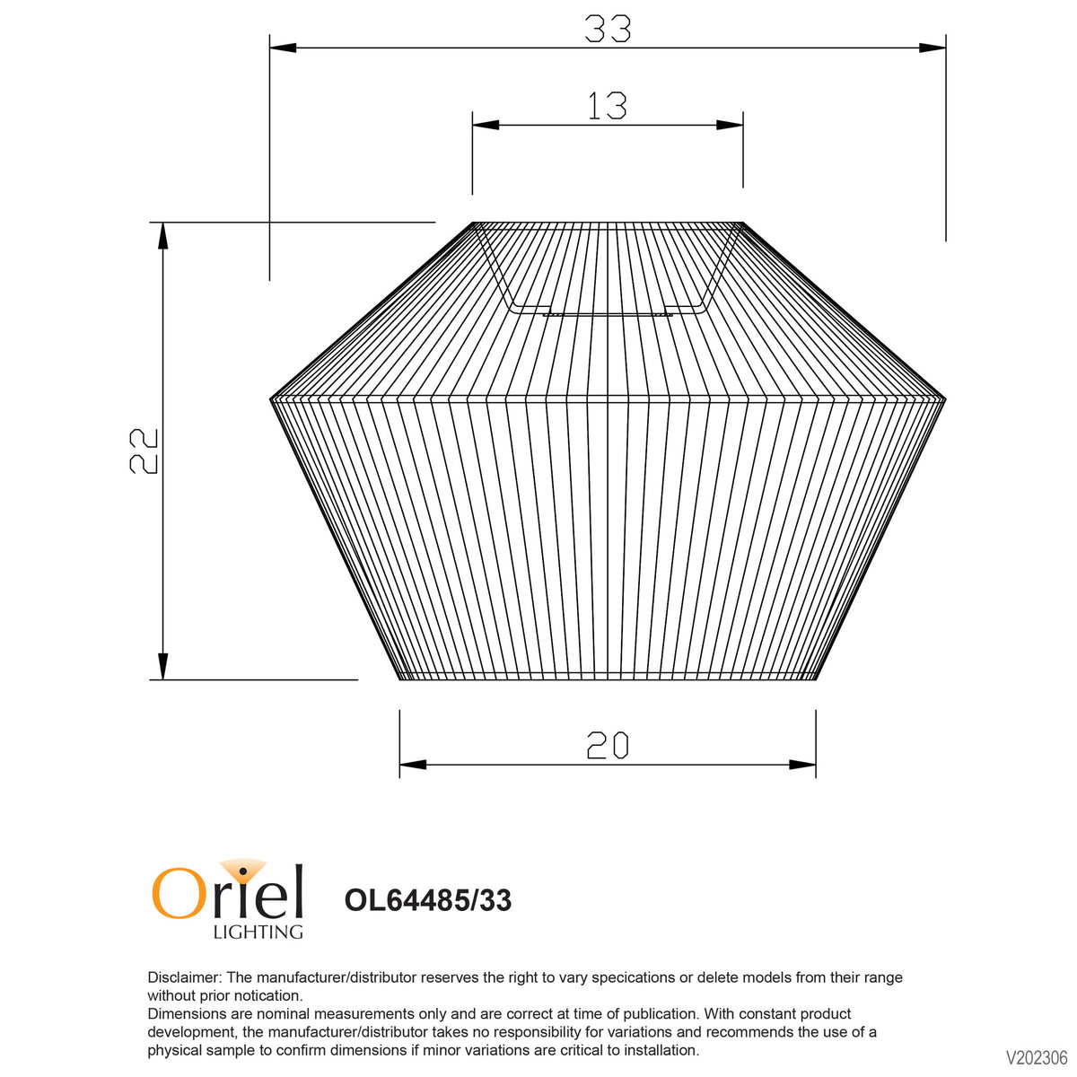 String Shade Only - Padang 33 Shade