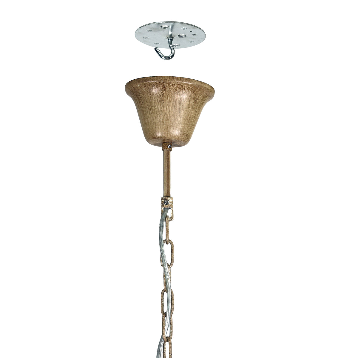 Deer Antler Designer Pendant - Hyort 8 Light Kd Version