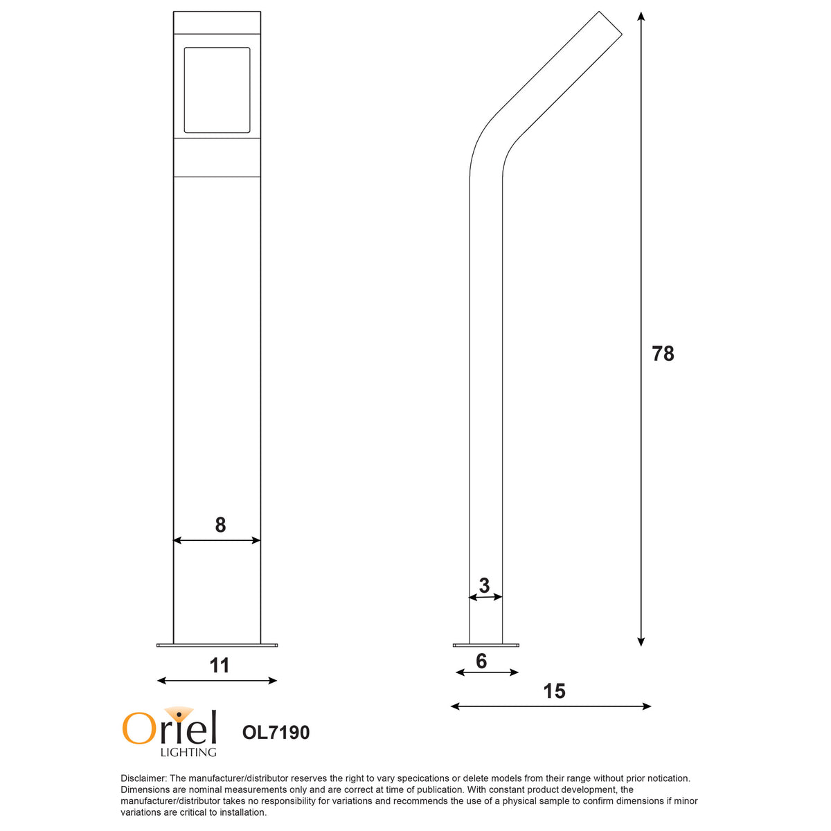 LED 240V Bollard - Vanguard Bollard