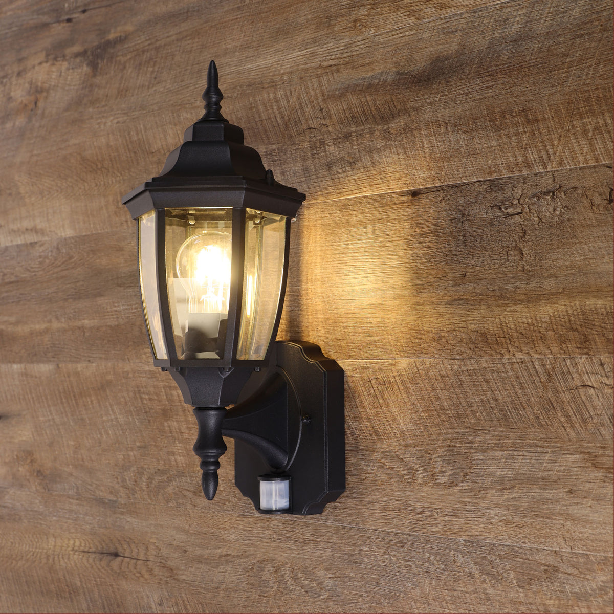 Outdoor Light with Motion Sensor - Highgate Sensor Black