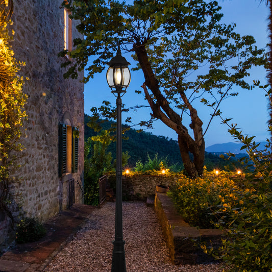 Traditional Outdoor 224cm Post Light - Highgate Top and Post