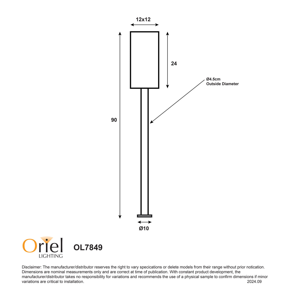 240V Bollard Light - Pandora Bollard