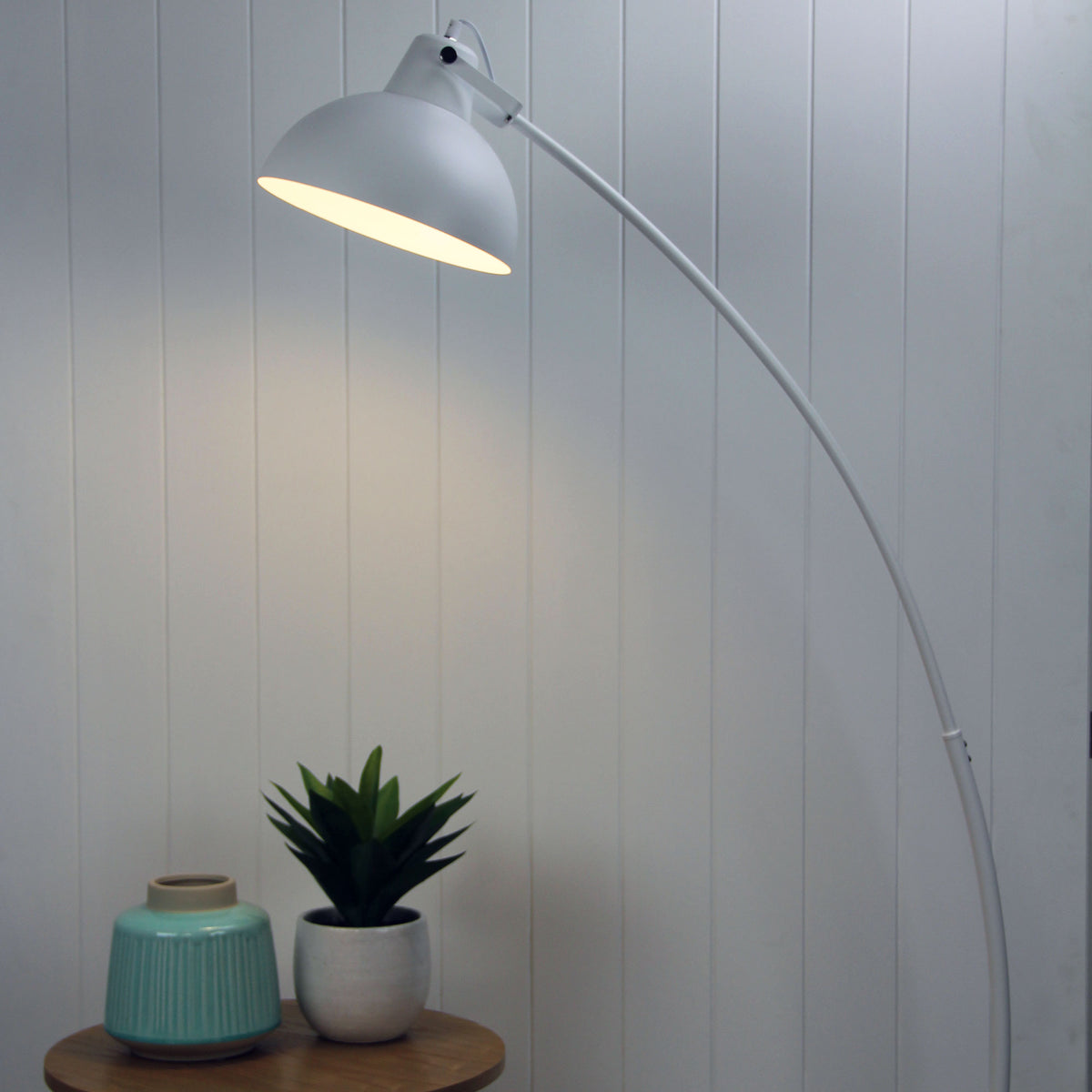 White Floor Lamp - Lago White