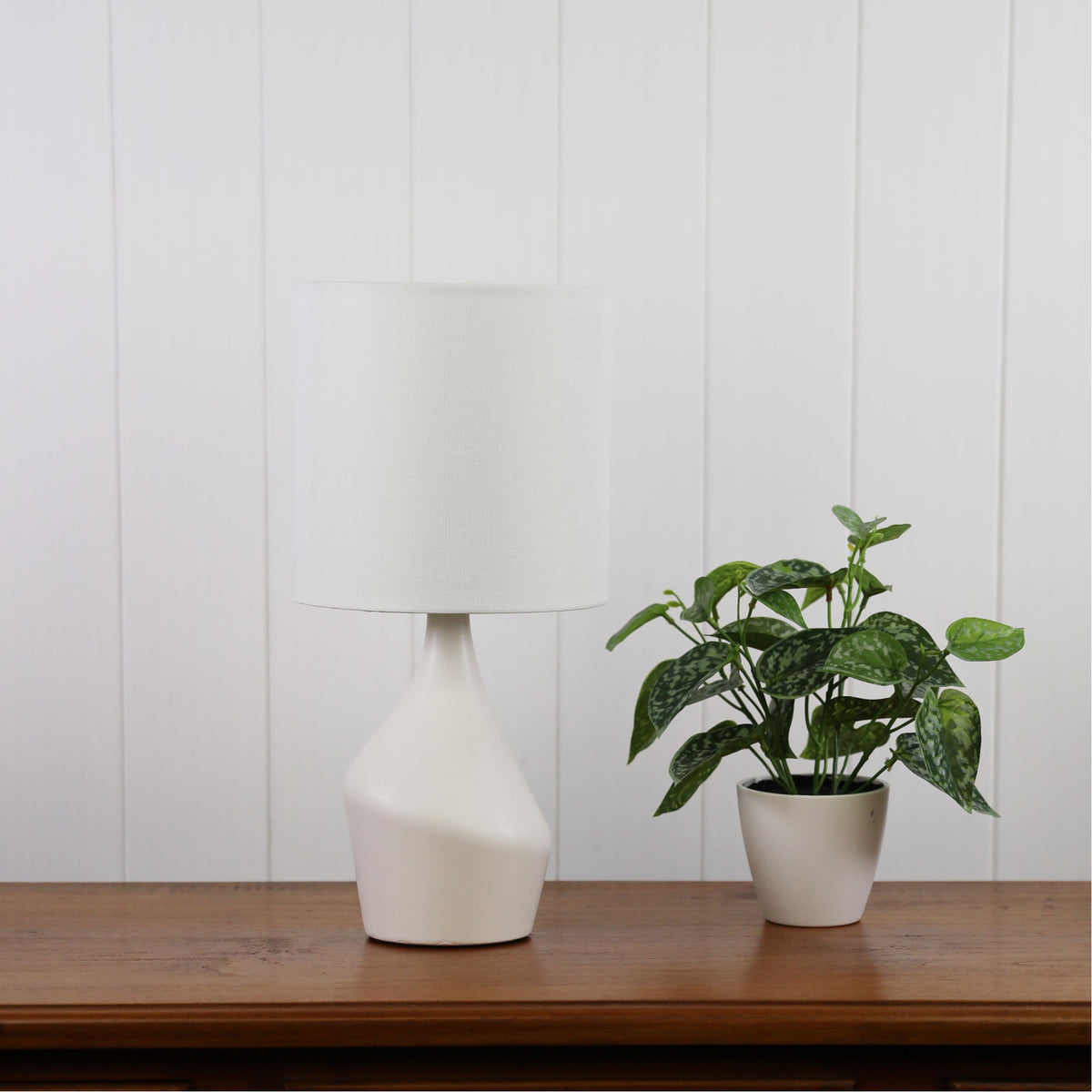Ceramic Table Lamp with Shade - Zale