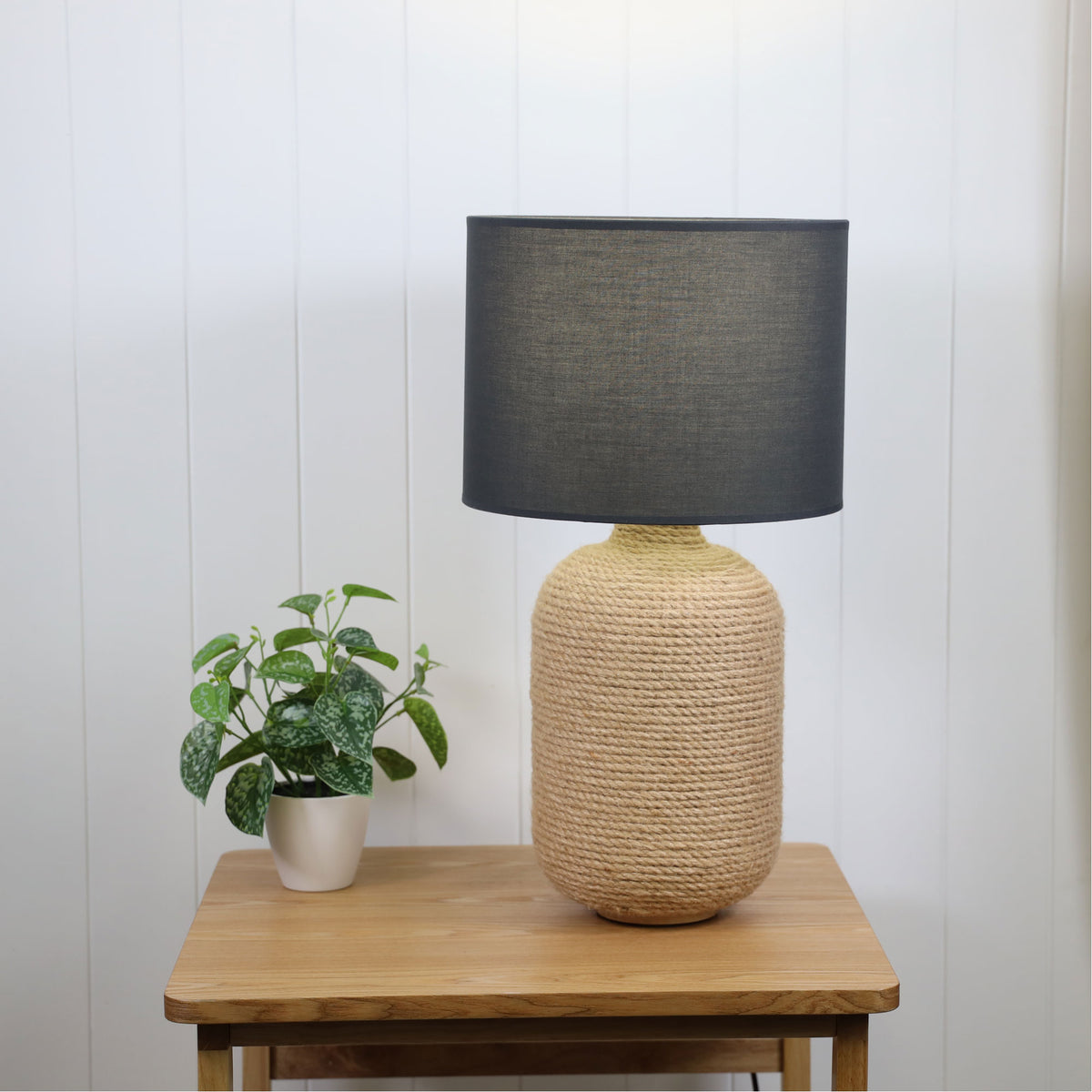 Wound Rope Lamp Base - Lariat