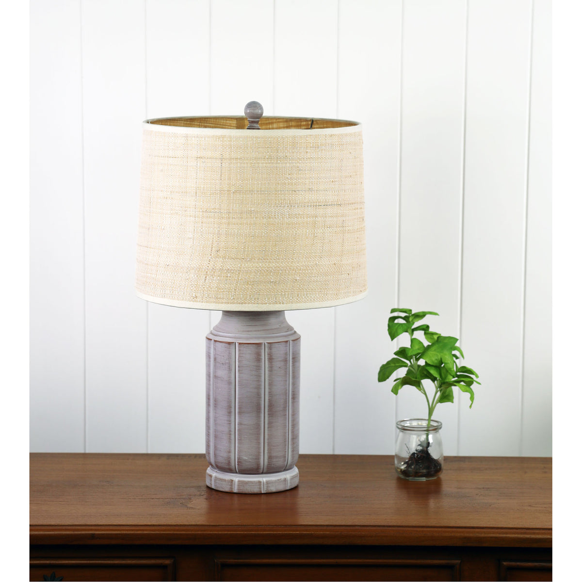 Textured Lamp with Harp Shade - Stote