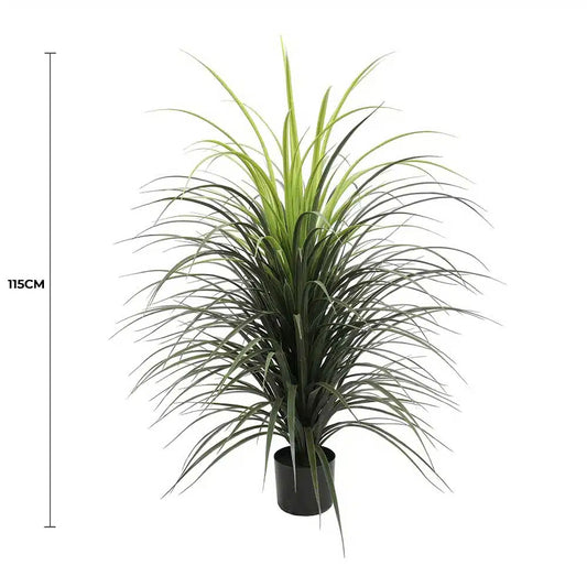 Potted Artificial Long Grass (Yucca Grass) 115cm UV Resistant - Image 2